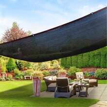 Outdoor Sunshade Net, UV Protection, Durable Sun Canopy, Suitable For Travel, Picnic And Pool, Multiple Sizes Available - Black - View 2