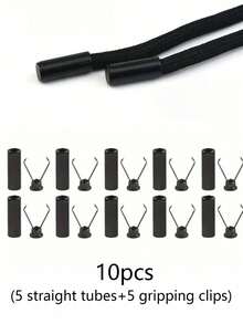 20pcs/10pcs/2pcs High Quality Rope Locks - Protect Shoelaces, Drawstrings, Pants, Bags, Hoodies - Adjustable Metal Clips, Clothing Buttons, Decorative Buckles, Cord Stoppers, Rope End Caps, Easy Installation - Suitable For DIY Crafts, Clothing Organization And Cable Management - (Gold/Silver/Black) Suitable For Clothing, Crafts, Fashion Metal Products, Durable Metal Structures - Multicolor - View 12