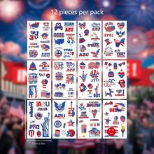 Anniversary American Independence Day Tattoo Stickers DIY National Day Face Stickers National Day Party Gathering - Multicolor - View 5