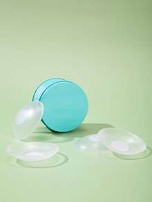 vfvQueen 2/6/12pcs Reusable Silicone Nipple Covers For Women, Invisible Breast Pads With Travel Box - Transparent - View 4