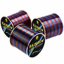 YACUMA New Rainbow Fishing Line 505M-552YDS High Sensitivity, Strong And Wear-Resistant Monofilament Nylon Line, Fluorocarbon Coating, Ultra-Smooth Casting, Main Line For Sea Fishing, Sub-Line, Fresh Water And Salt Water - Multicolor - View 7