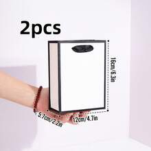 2/1pc Small Paper Gift Bags, Handheld Party Gift Bags, Birthday Wedding Celebration Multi-Functional Tote Bags Gift Packaging - Gift Bags - View 12