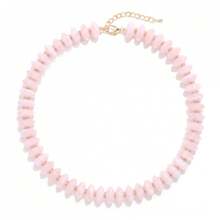 Collar de cuentas acrílicas de colores para mujer, collar personalizado, collar de playa; accesorios de joyería hechos a mano con cuentas para vacaciones - Multicolor - Ver 21