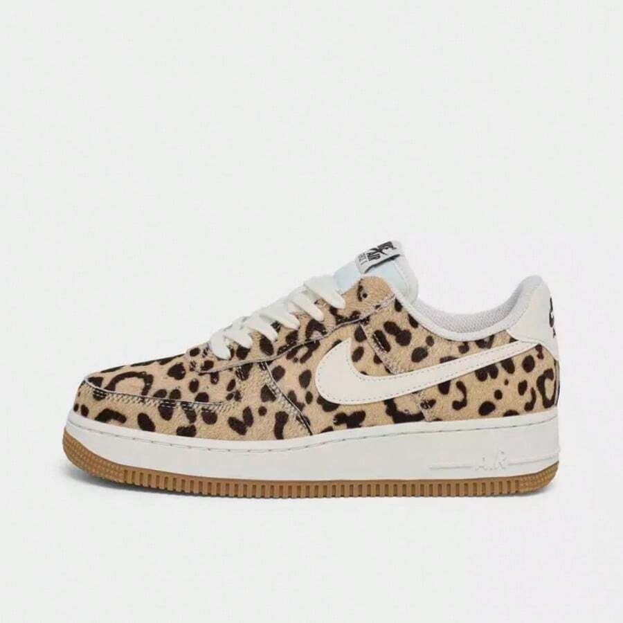Nike Air Force 1 Low '07 Cheetah Print Women's Casual Shoes Baroque Brown/Sail/Sesame IB7695-200 | Classic, Comfortable - 巴洛克棕 - 查看 1