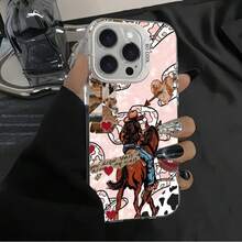 Vaquero Carcasa celular diseño elegante resistente a impactos y rasgos, adaptada paraúltiples modelos como  X,XR,XS y series 11/12/13/14/15/16/17 con todas sus variantes, celulares  gama A y S de diferentes generaciones, dispositivos  Moto E y serie G, además de  y Redmi Note toda la línea, material cómodo ligero, protección completa para teléfonoóvil para uso personal y diario cotidiano - Multicolor 2 - Ver 1