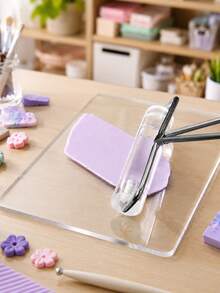 Transparent Mud Press Plate Roller Tool Set, Thickness Ruler Press Mud Stick Soft Clay Tools For Jewelry Making, DIY Handmade Jewelry Mold Kit - Toolkit - View 6