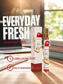 1pc (10ML) Apple Fragrance Spray - Combines Apple Scent With Jasmine And Vanilla Notes To Create A Sweet And Fresh Aroma, Helps With Sleep - Multiple Styles - View 2