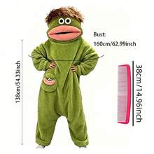 Funny Monster Wearable Blanket Hoodie, Oversized Soft Warm Cozy Pullover Loungewear,  One Size For Women Men Halloween Costume For Home Party - Multicolor - View 4