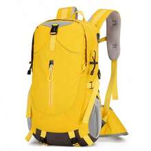 Large 30L Capacity Backpack, Suitable For Hiking, Camping, Travel, Transport, Unisex, Lightweight, Suitable For Mountaineering - Yellow - View 1