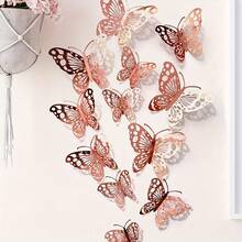 These Versatile Butterfly Stickers Provide An Easy Method To Refresh Your Wall Decor By Introducing Subtle Pattern Play That Complements A Modern Room Decor Aesthetic And Supports A Cohesive Home Decor Style Throughout The Space. - Q-12 - View 3