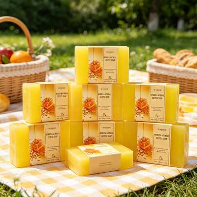 Honey Brightening Soap, Body Care For Dark, Moisturizing, Antibacterial, Gentle Nourishing, For Sensitive Skin, Cleansing Cleanser, Skin, Hydrating Moisturizer