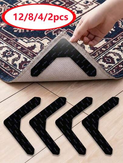Rug Tape For Carpet, Anti-Slip Carpet Tape, Washable Reusable Rug Gripper, Double Sided Non Slip Rug Pads For Bedroom Rug, Stairs Carpet, Kitchen Mats For Floor, Front Door Mat, Flooring, Bathroom Accessories, Home Decor, Aisle Runner Wedding