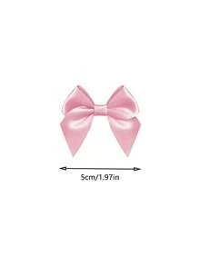 20pcs/10pcs/1pc Pink Bows For Gift Wrapping,Satin Ribbon Bows,Small Bows For Crafts,Bow Decor,Mini Bows Decorations For Party BabyShower Birthday Wedding,Sewing,Scrapbooking,DIY Party Baking Decoration,Flower Packaging Decoration - A - View 9