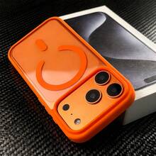 Phone Case - Luxury Transparent Magnetic Wireless Charging Phone Case, Compatible With 17 Pro Max Air 16 15 14 13 Pro Max Transparent 17 Promax Phone Case, Slim Soft Edge Hard Shell Shockproof Back Cover 17 Pro Max Case 17 Pro Case 17 Case 16 Case CteGlodrix - Orange - View 8
