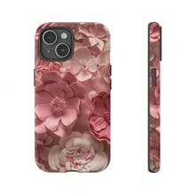 Funda de teléfono con diseño floral rosa: Diseño de flores 3D simuladas para iPhone, HONOR, , OPPO - Multicolor - Ver 8