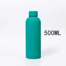 1個多色 500/750ml/17/25oz 保溫水壺，小口設計，時尚造型；高級戶外霧面運動水壺，大容量，適合徒步和攀岩；派對和禮物的理想選擇；返校必備 - 彩色 - 查看 31