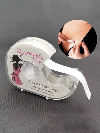 1/2/4pcs Waterproof Double-Sided Tape, Anti Exposure Double-Sided Tape With Strong Adhesion, Transparent And Invisible Design, Suitable For Fixing Chest And Collar Clothing, Preventing Wardrobe Malfunction