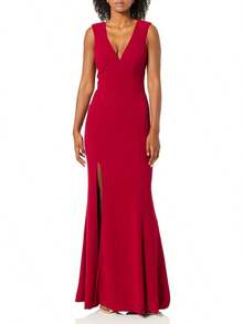 Dress the Population Sandra - Traje de baño con Tirantes Gruesos y Vestido con Hendidura Vestido para Mujer - Pino - Ver 10