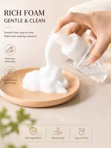 1件浴室洗手台用沐浴露/洗衣液/洗髮精/乳液/洗手液分裝瓶，家用與宿舍用品，返校用品，浴室洗手液收納瓶，慕斯泡沫分裝瓶，洗髮精/洗手液/洗面乳慕斯泡沫補充瓶，浴室收納泡沫皂液器，450ml/250ml大容量可重複填充泡沫瓶，適用於沐浴露、洗髮精，適合旅行、游泳池、海灘使用 - 多色 - 查看 2