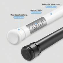 Barra Telescópica Sin Perforar para Cortinas y Ropa, Varilla Extensible Antideslizante para Baño, Cocina y Balcón, Soporte para Colgar Ropa Resistente al Desgaste - A - Ver 6