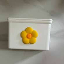 Cute Flower Magnetic Storage Box, No-Drill Wall-Mounted Storage Box, Strong Magnetic Refrigerator Storage Container, Suitable For Kitchen, Office, Bathroom, Desktop And More, Decorative Flower Magnetic Storage Box - Multicolor - View 8
