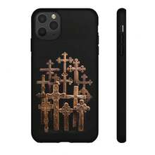 Cruces de Madera Talladas, Ornamentación Decorativa Bizantina, Arte Cristiano Ortodoxo, Funda para iPhone,  Galaxy, HONOR, , OPPO - Multicolor - Ver 4