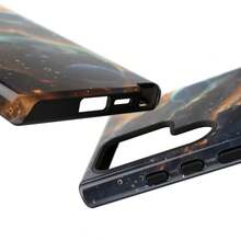Funda para Teléfono con Diseño de Planetas de Cristal: Diseño Galáctico Metálico para iPhone, HONOR, , OPPO - Multicolor - Ver 4