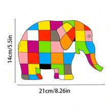 2Pcs Felt Hand Puppets, Emma The Plaid Elephant, Perfect For Classroom Storytelling, Themed Party Gifts, Decorations, And Back-To-School Essentials. - Multicolor - View 10