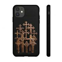 Cruces de Madera Talladas, Ornamentación Decorativa Bizantina, Arte Cristiano Ortodoxo, Funda para iPhone,  Galaxy, HONOR, , OPPO - Multicolor - Ver 6