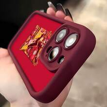 Tema de cómic del superhéroe Flash Rojofunda de teléfono Fundas compatibles con ,Apple,VIVO,OPPO,,, y Honor.Fabricadas en silicona TPU,ofrecen protección contra golpes y caídas. - Burdeos - Ver 4