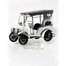 1pc 2D Flat Printed Acrylic European Vintage Car Model Ornament, Car Model Decorative Display, Home Decor - 1PC - View 7
