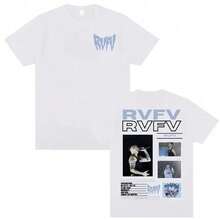 RVFV Eltiburn Tour Merch T-Shirt da rapper, maglietta vintage Harajuku a maniche corte per uomo e donna, maglietta casual oversize di alta qualità - Bianco - Visualizzare 1
