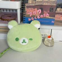 San-X Rilakkuma Blue Relaxed Bear Smiling Face Cute Neck Bag Funny Expression Earphone Card Holder Coin Purse CCD Bag - Multicolor - View 5