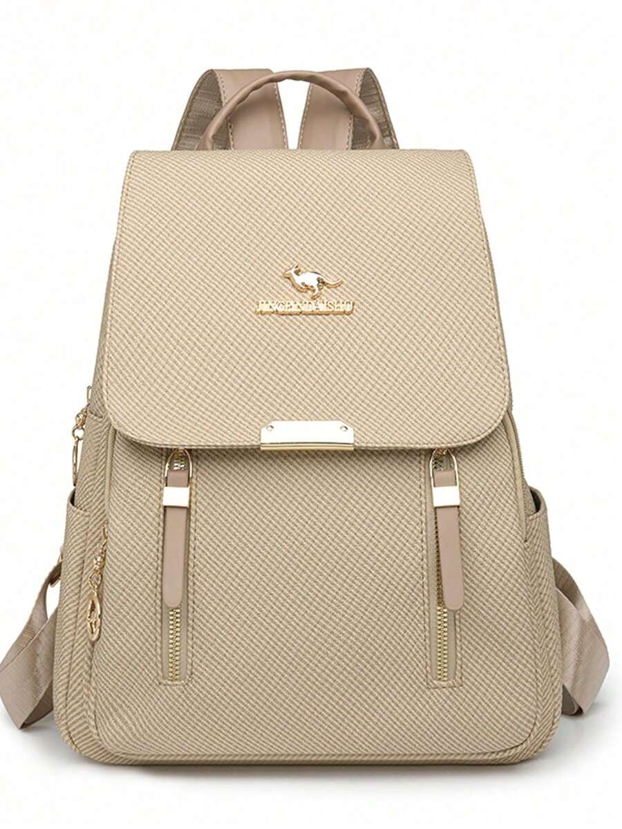 Soft Leather Backpack For Women, Large Capacity Backpack For Ladies, Casual Travel Backpack For Women, Backpack For Girls - Army Green - View 1