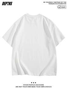 Créativité unique,Chemise à manches courtes avec un motif intéressant et un col rond. T Chemise,Fabriqué en pur coton,C'est un haut tendance adapté à un usage quotidien décontracté à la maison.,P - Blanc - Voir 2
