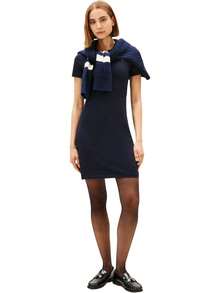 1985 Slim Pique Polo Dress SS Vestido Mujer - Multicolor - Ver 8