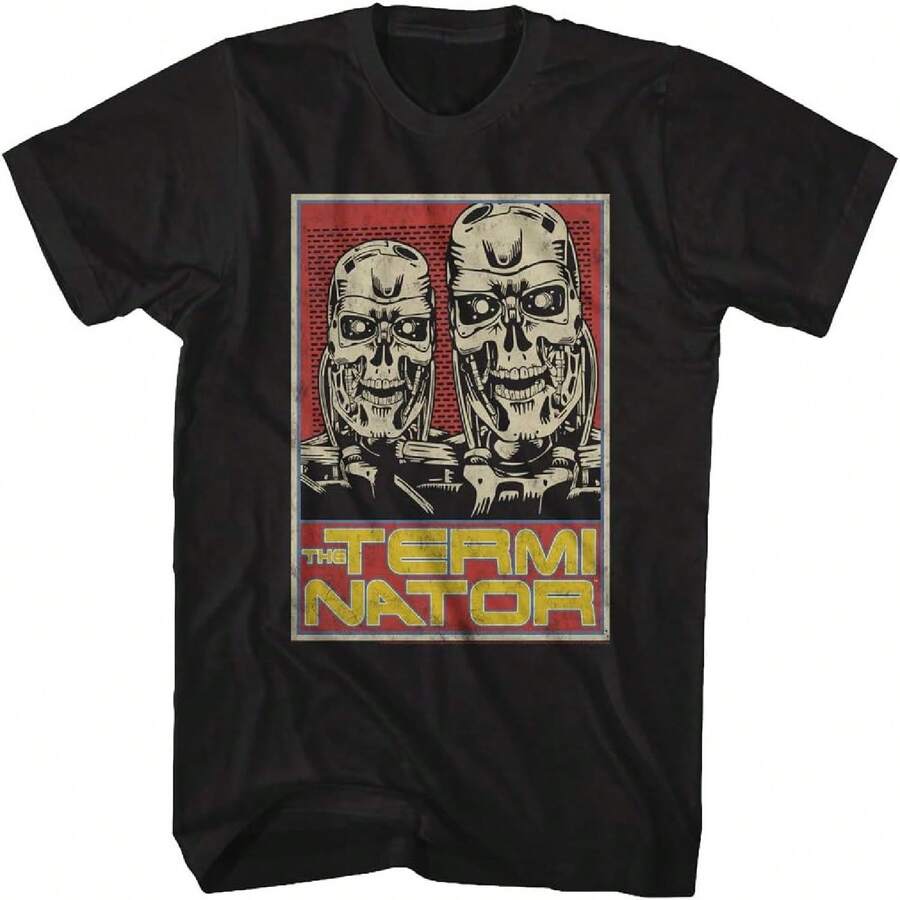 A&E Designs Terminator T-800 Endoskeleton Adult Black Tee Shirt - Black - View 1