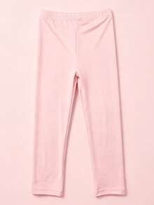 3 piezas de mallas para niñas con estampado de corazón, lazo y fresa, de seda de leche, elásticas, amigables con la piel, transpirables y de ajuste ceñido, dulces y lindas para uso diario casual infantil - Multicolor - Ver 7