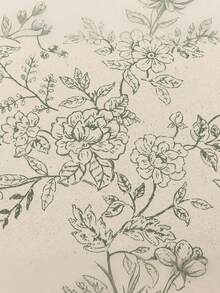 1 Stück eleganter floraler olivgrüner Kissenbezug, dekorativer Kissenbezug im Landhausstil, Akzentkissenbezug für Sofa, Schlafzimmer, Wohnzimmer, Studentenwohnheim, Heimdekoration - Olivgrün - Übersicht 6