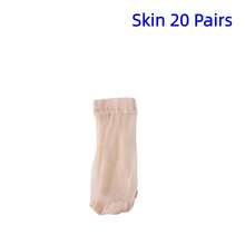 20 Pairs Solid Color Transparent Breathable Daily Wear Women's Mid-Calf Crystal Stockings Suitable For Everyday Use - Black - View 7