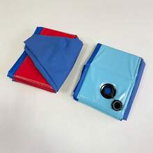 1pc Foldable Portable Pet Bathtub, Suitable For Different Sizes Of Dogs For Bathing And Water Play, Pet Water Basin, Blue And Red - Multicolor - View 12