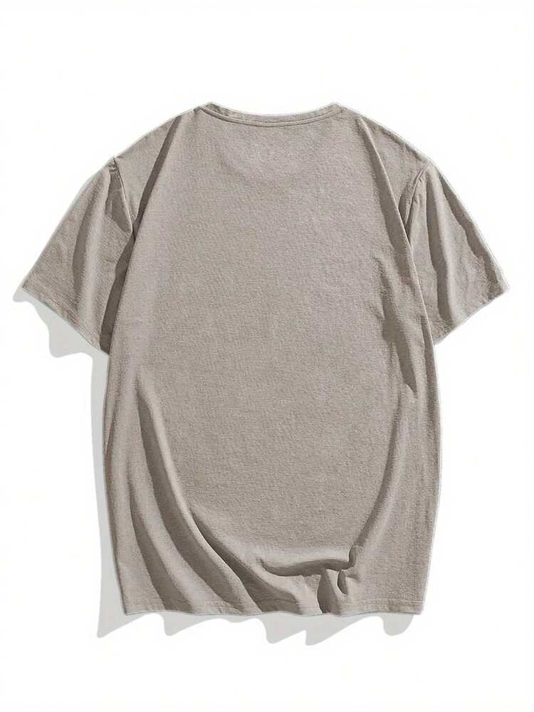 Men's Polyester T-Shirt - Casual, Breathable, Short Sleeve Summer T-Shirt With Geometric Print And Humorous "Temporarily Closed" Graphic For Adults. - 黑色 - 查看 10