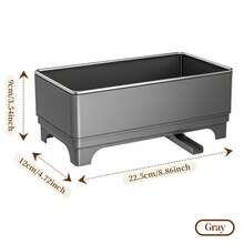Kitchen Sink Organizer Rack With Draining Tray, Large Capacity Countertop Cleaning Tool Storage Rack, Suitable For Sponges, Steel Wool, Dish Brushes, Soap Dispenser, Detachable Draining Design Sink Side Storage Rack - View 8
