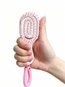 1pc Mini Thumb Comb, Pocket-Sized Hairbrush For Beach Party, Travel Handbag, Home, Office, Travel, Portable And Space-Saving - Thumb Comb (with Hanging Cord) - View 10