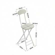 2pcs/ 4pcs Dining Chair With Metal Frame, Dining Kitchen Chair, Breakfast Chairs, White/ Black Bar Stools To Sit On Multi-Purpose For Kitchen, Bar, Cafe - Black - View 6