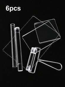 Transparent Mud Press Plate Roller Tool Set, Thickness Ruler Press Mud Stick Soft Clay Tools For Jewelry Making, DIY Handmade Jewelry Mold Kit - Toolkit - View 9