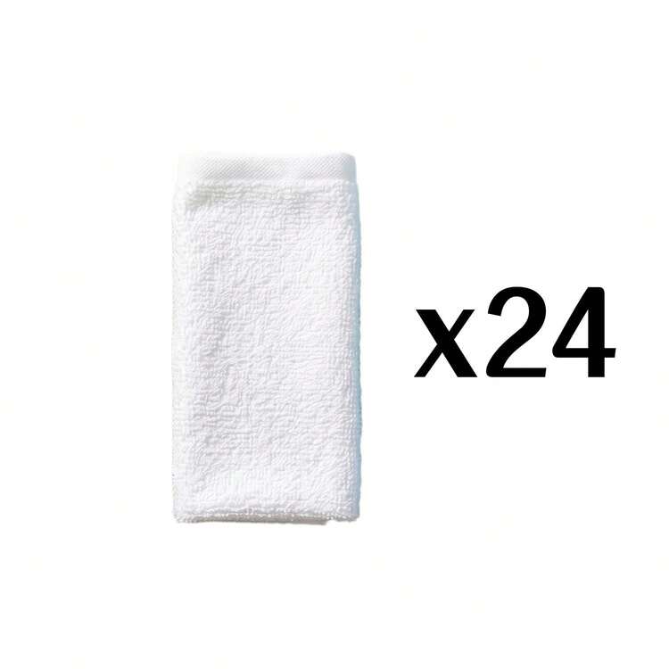 Wash Cloths 6/12/24 Pack, Super Soft & Skin Friendly Face Towel For Sensitive Skin, Reusable Washable Makeup Remover Cloth, 10x10 Inch Small Washcloths, Easy To Rinse Multicolor Facial Cleaning Cloth - White - View 8