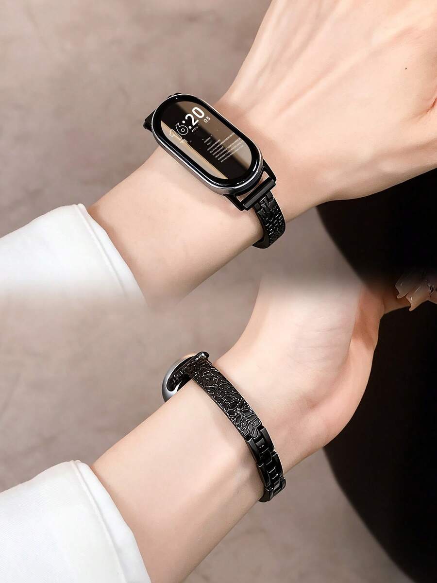 Daily Elegant Versatile Watch Band, Multi-Element, Light Luxury Elegant Niche High-End Ice Crystal Bracelet Design, Compatible With Xiaomi Band 10/9/8 Size, Quick Release Buckle Design, NFC Version Shared Function, Multi-Function High-End Smart Sports Couple Watch Band Accessory - Multicolor - View 1