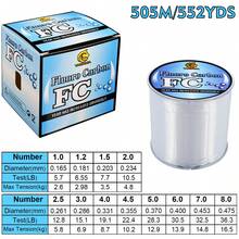 High-Strength And Wear-Resistant Monofilament Fishing Line 505M-552YDS Transparent Fluorocarbon Line, Fast Water Cutting, Anti-Curling, Durable Main Line 0.165mm-0.475mm, Multiple Models Available, Suitable For Various Fishing Scenes - White - View 2