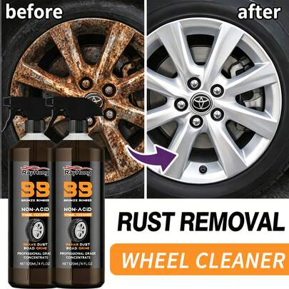 rayhong Car Wheel Cleaner,Wheel Rust Remover,Motorcycle Hub Restoration Product,Eliminates Oxidation And Dirt